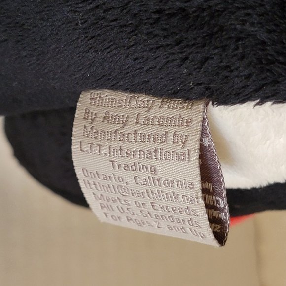 2001 Whimsiclay Art Plush by Amy Lacombe Red Heart Love Feline Cat Kitty 14" - Picture 8 of 14